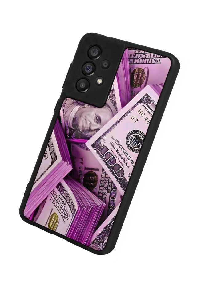 Samsung Galaxy A73 Uyumlu Money Para Tasarımlı Glossy Premium Kılıf