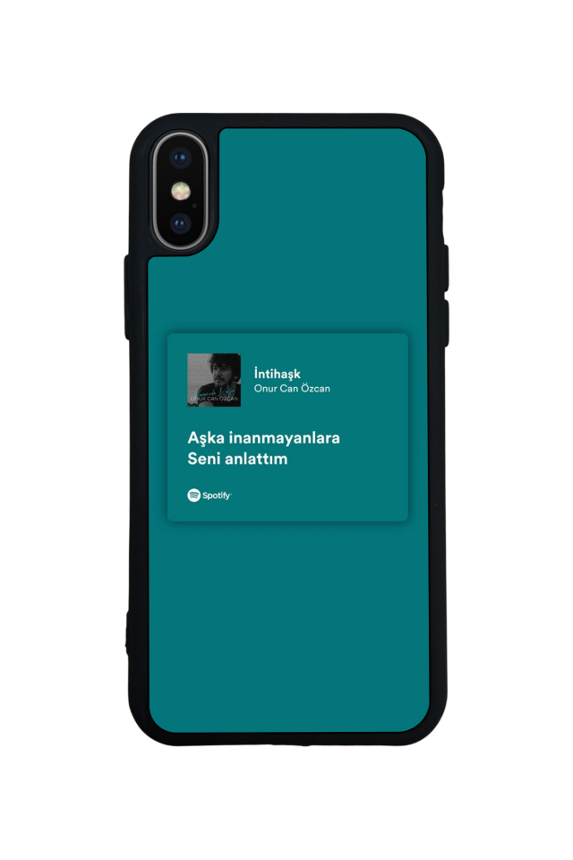 iPhone XS Max Uyumlu Sarki Sozleri Tasarımlı Glossy Premium Kılıf