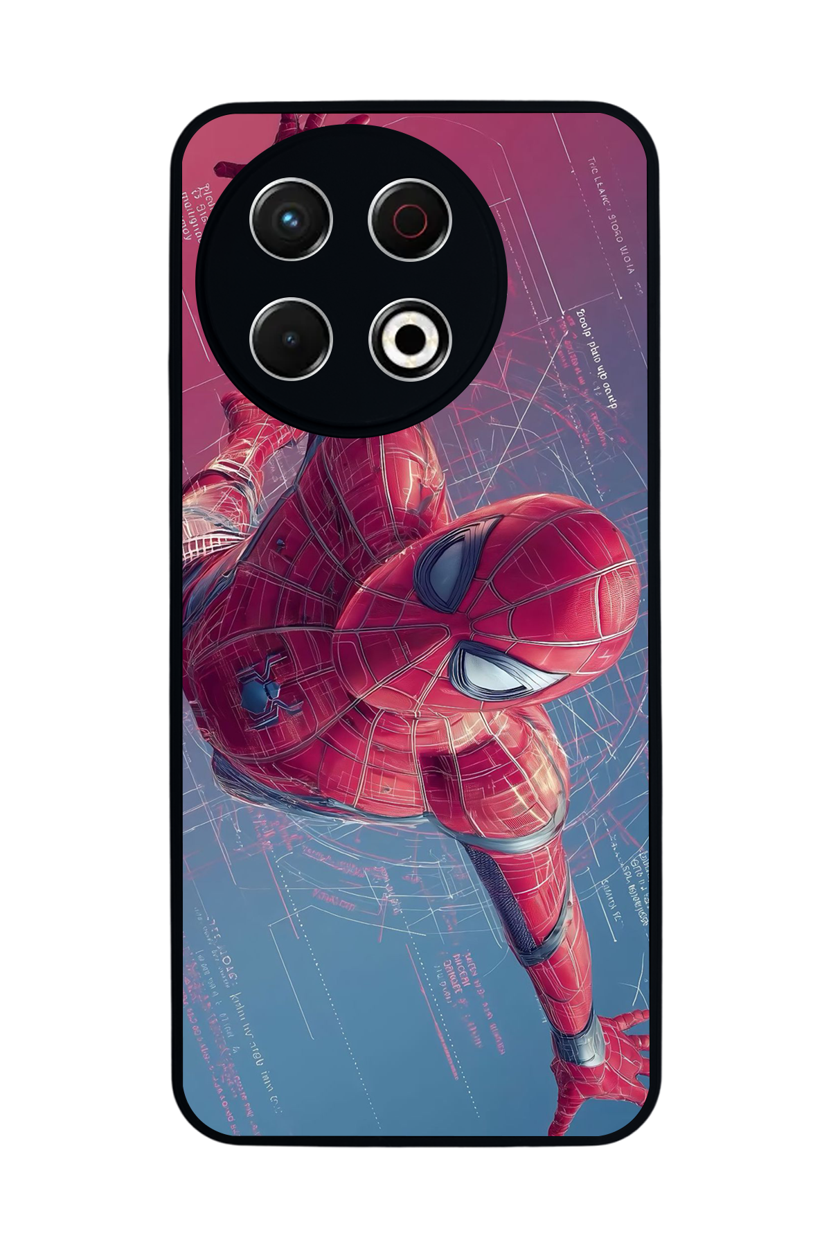 Tecno Spark 30 Pro Uyumlu Spider Man ( Örümcek Adam ) Tasarımlı Glossy Premium Kılıf