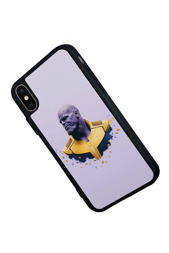 iPhone X/ XS Uyumlu Thanos Tasarımlı Glossy Premium Kılıf
