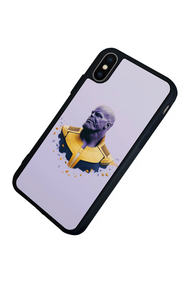 iPhone X/ XS Uyumlu Thanos Tasarımlı Glossy Premium Kılıf