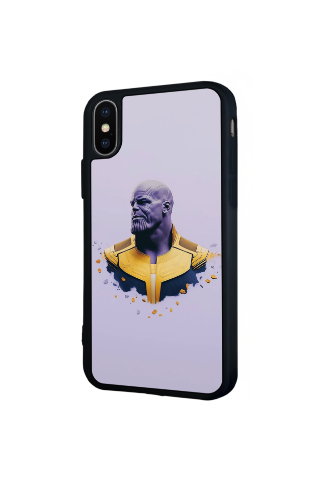 iPhone X/ XS Uyumlu Thanos Tasarımlı Glossy Premium Kılıf