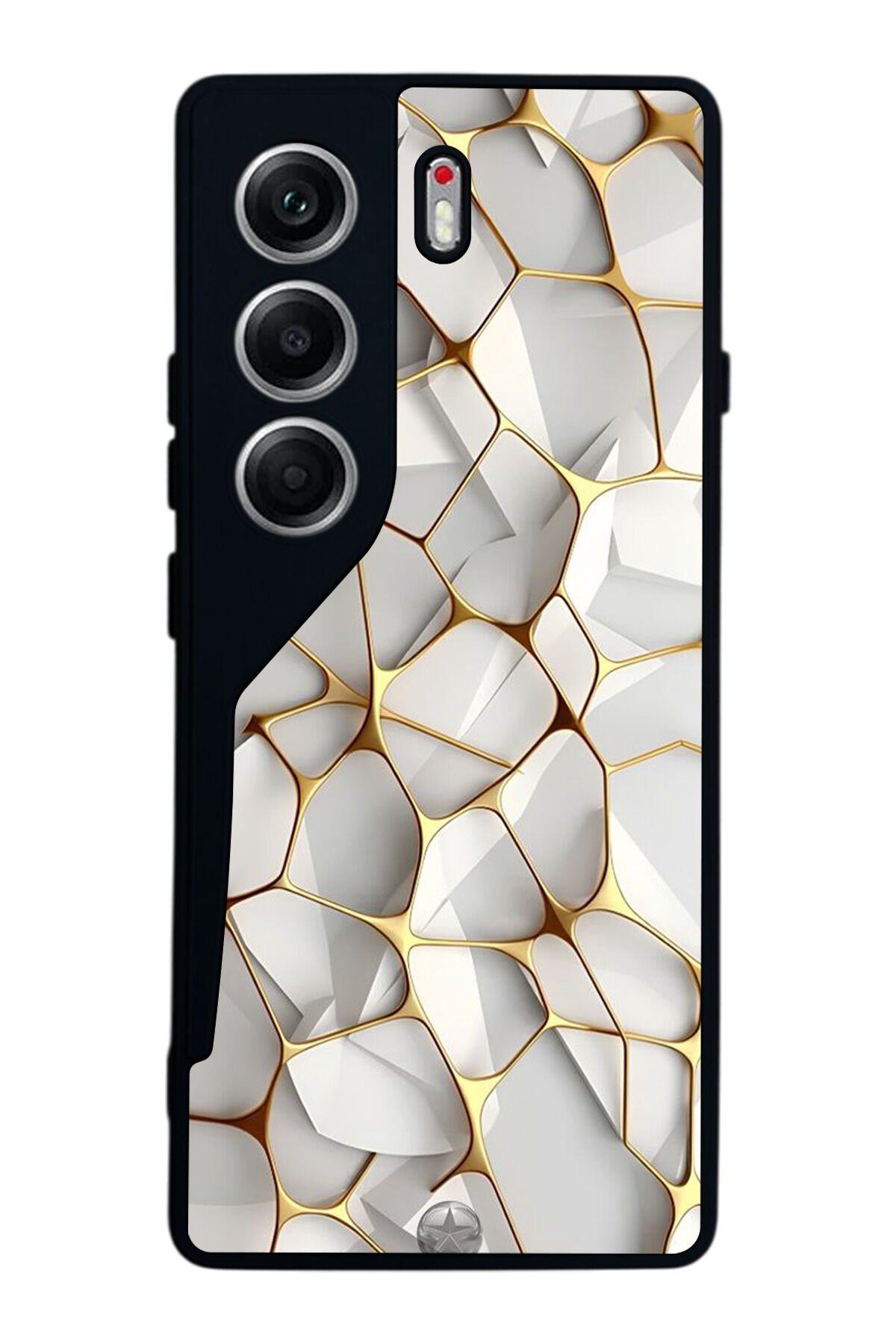 Tecno Camon 40 Uyumlu Mermer Marble Tasarımlı Glossy Premium Kılıf