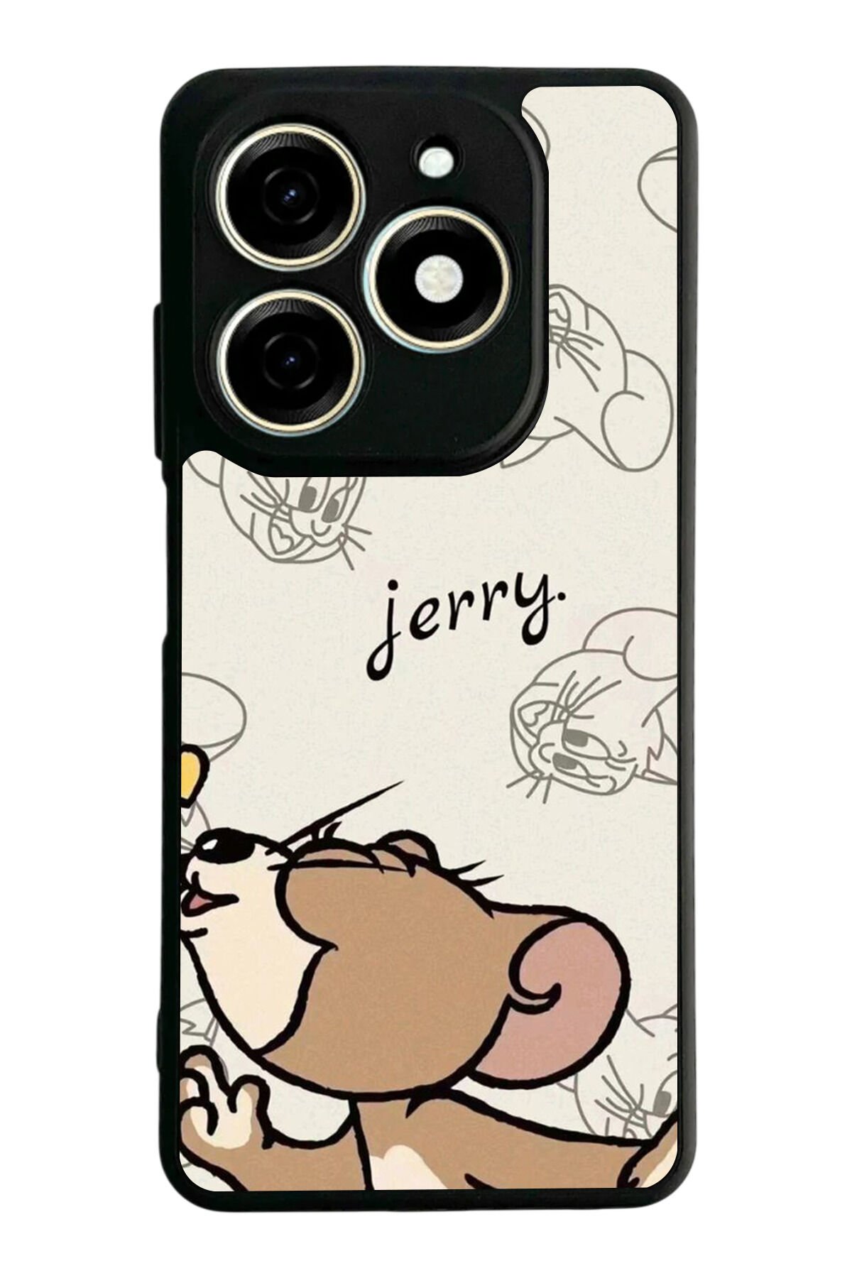 Tecno Spark 20/20C Uyumlu Tom And Jerry Tasarımlı Glossy Premium Kılıf