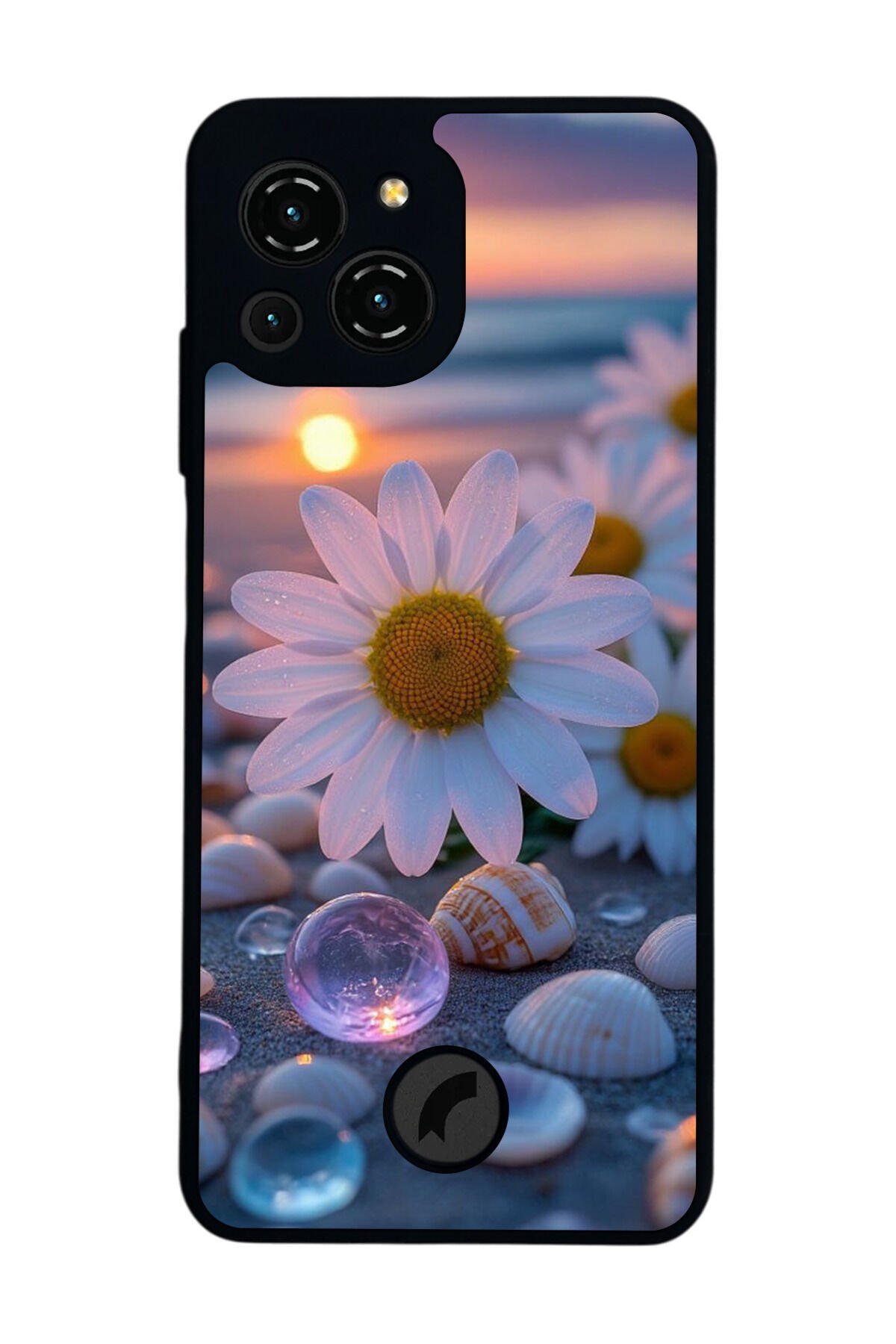 Reeder S23 Pro Max Uyumlu Cicek Tasarımlı Glossy Premium Kılıf