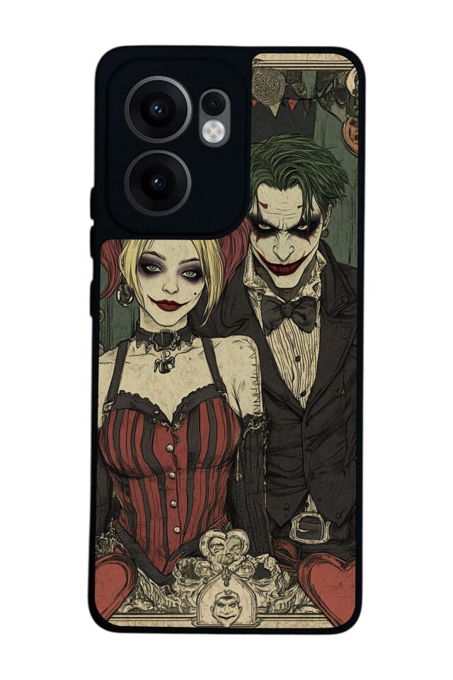 Oppo Reno 13F Uyumlu Kalp Love Tasarımlı Glossy Premium Kılıf