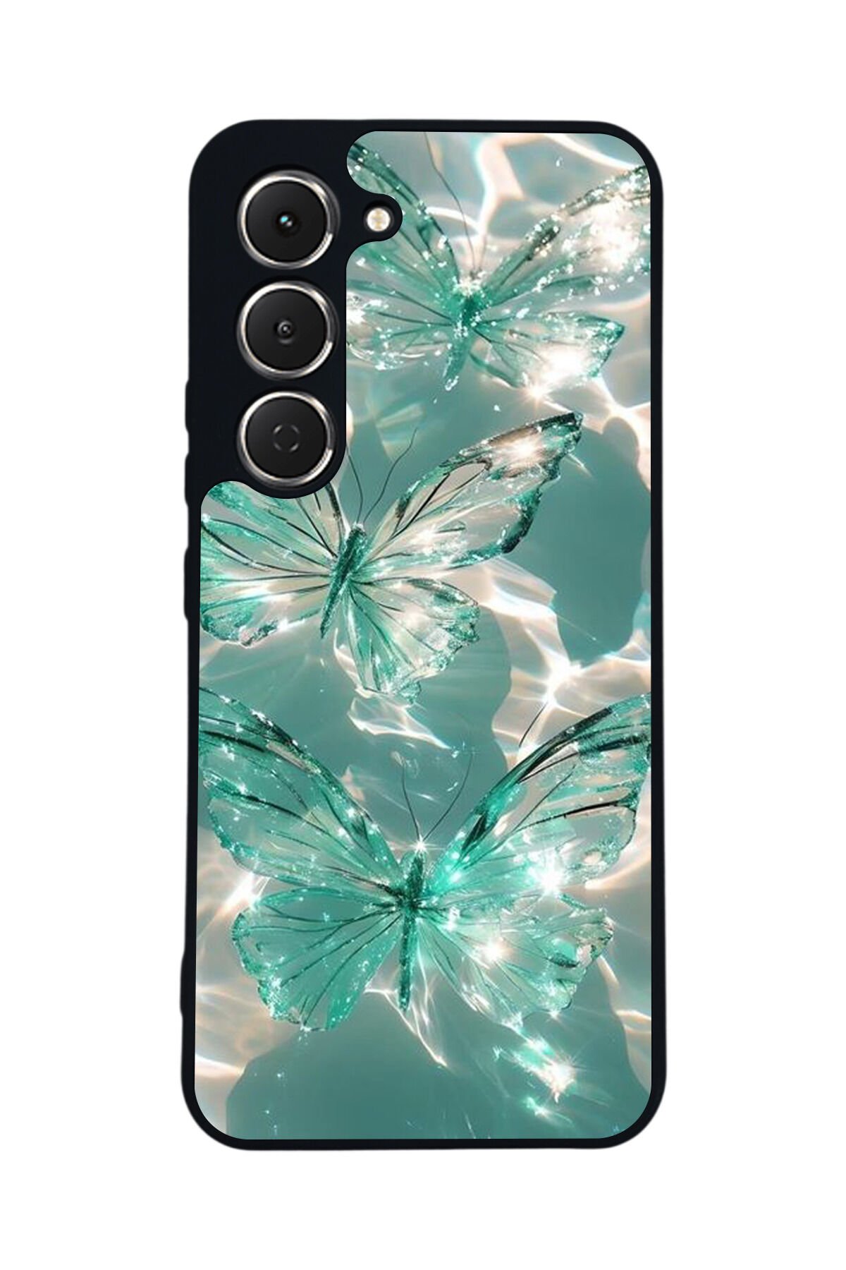 Tecno Spark 40 Pro Uyumlu Kelebek Tasarımlı Glossy Premium Kılıf