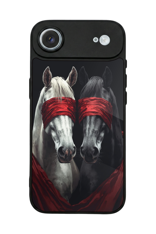 iPhone 17 Air Uyumlu At Horse Tasarımlı Glossy Premium Kılıf