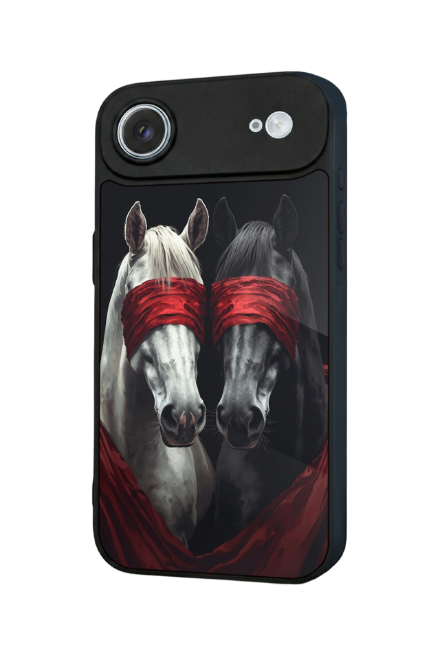 iPhone 17 Air Uyumlu At Horse Tasarımlı Glossy Premium Kılıf