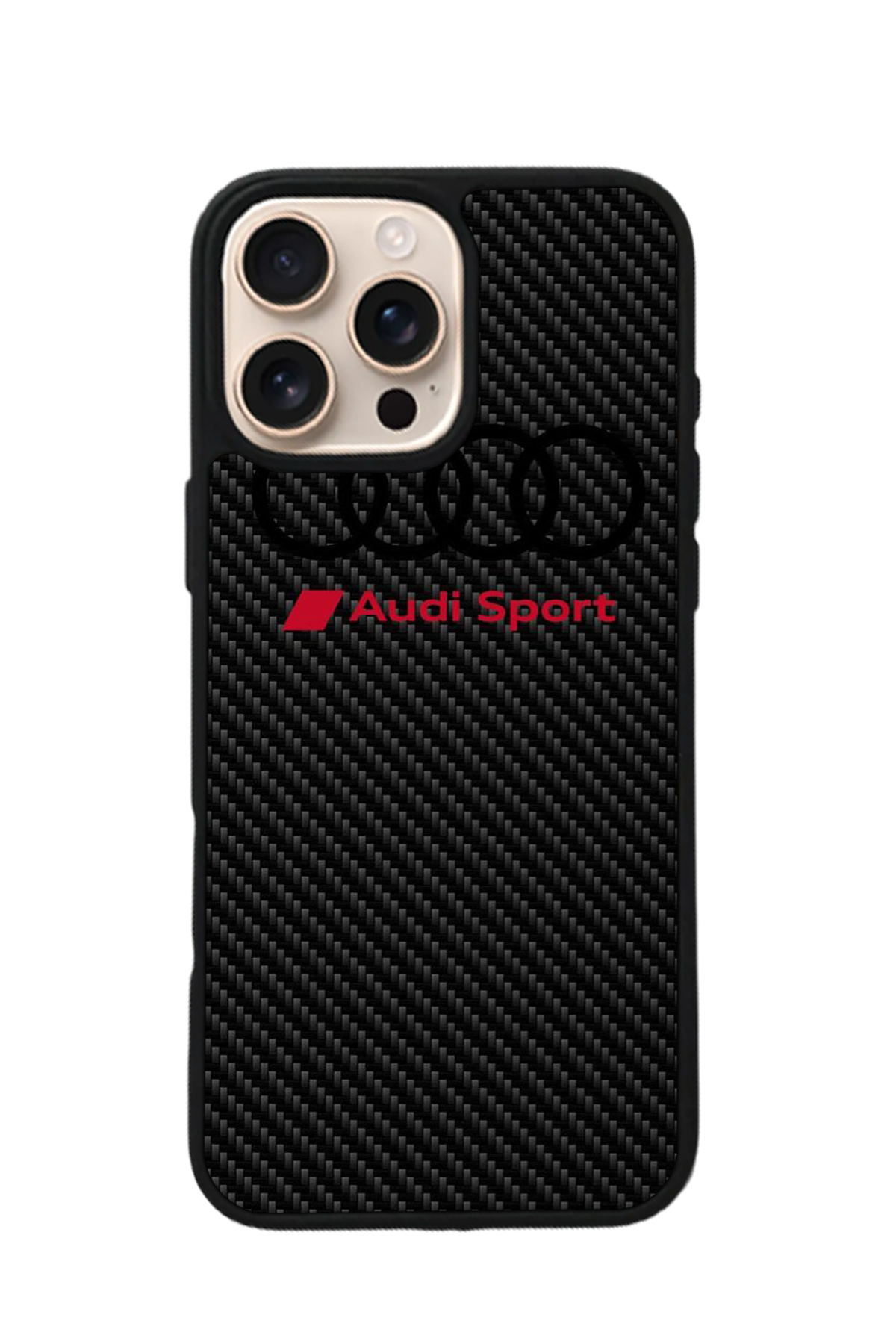 iPhone 16 Pro Uyumlu Audi Tasarımlı Glossy Premium Kılıf