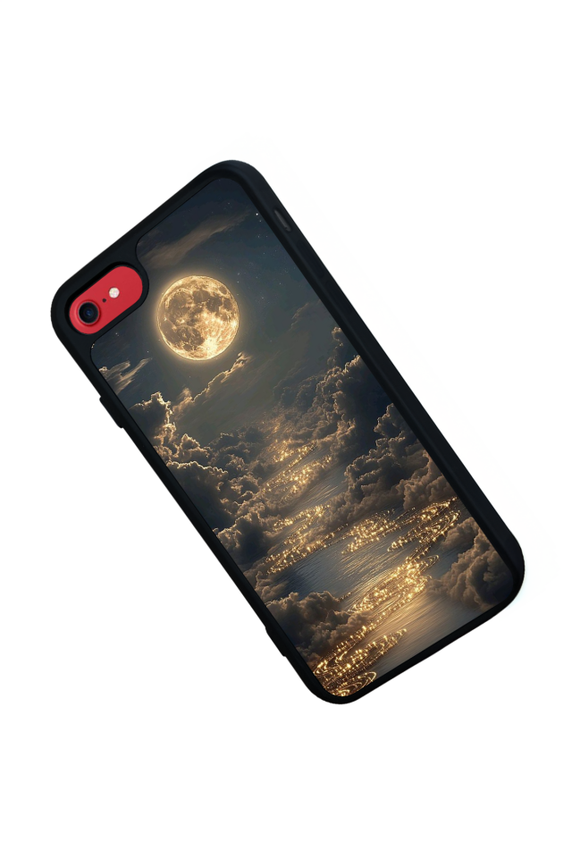 iPhone 8 Uyumlu Ay Tasarımlı Glossy Premium Kılıf