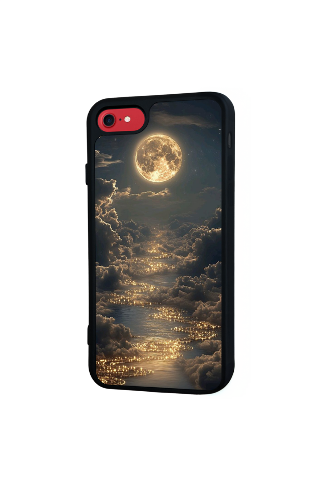 iPhone 8 Uyumlu Ay Tasarımlı Glossy Premium Kılıf