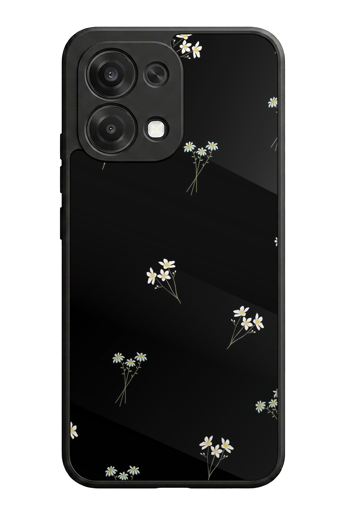 Oppo A6 Pro Uyumlu Cicek Tasarımlı Glossy Premium Kılıf
