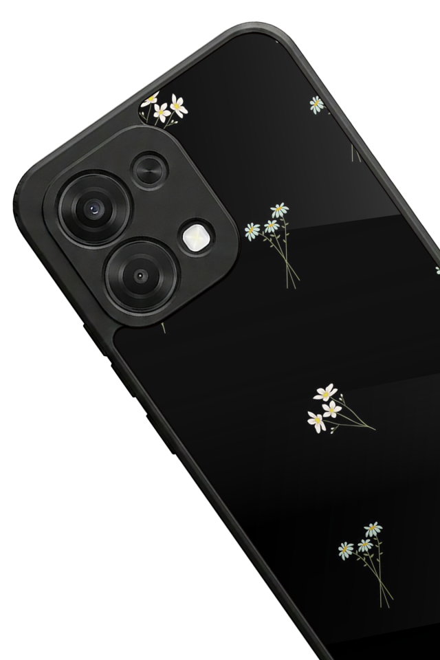 Oppo A6 Pro Uyumlu Cicek Tasarımlı Glossy Premium Kılıf