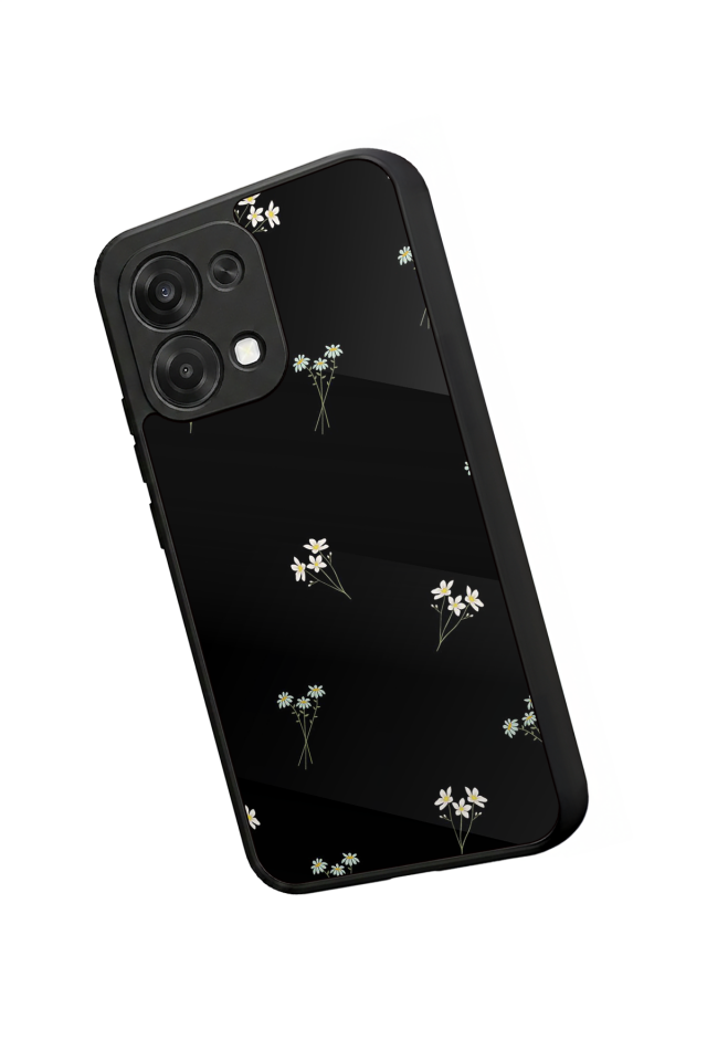 Oppo A6 Pro Uyumlu Cicek Tasarımlı Glossy Premium Kılıf