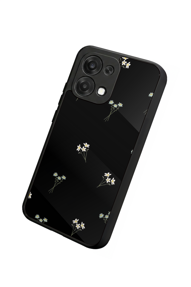 Oppo A6 Pro Uyumlu Cicek Tasarımlı Glossy Premium Kılıf
