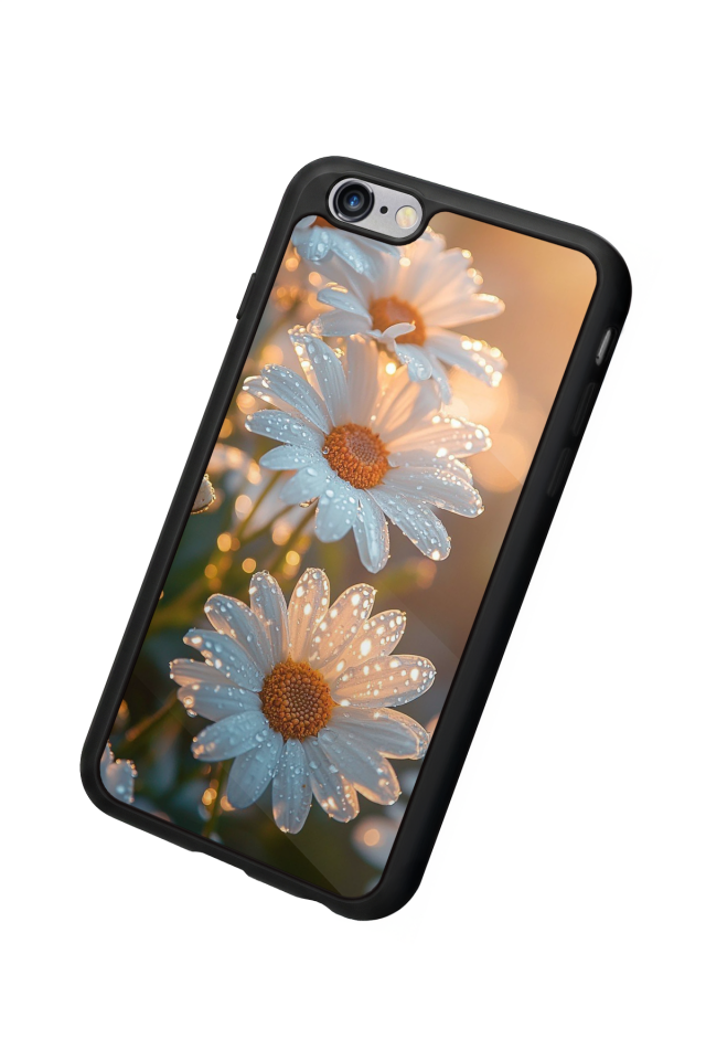 iPhone 6 Plus Uyumlu Cicek Tasarımlı Glossy Premium Kılıf