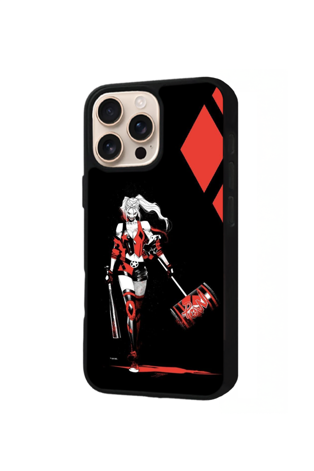 iPhone 15 Pro Uyumlu HarleyQueen Tasarımlı Glossy Premium Kılıf