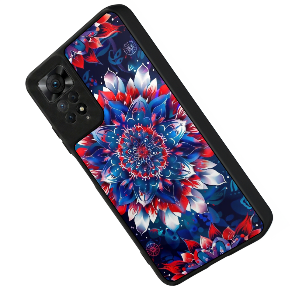 Xiaomi Redmi Note 12 Pro Uyumlu Mandala Tasarımlı Glossy Premium Kılıf