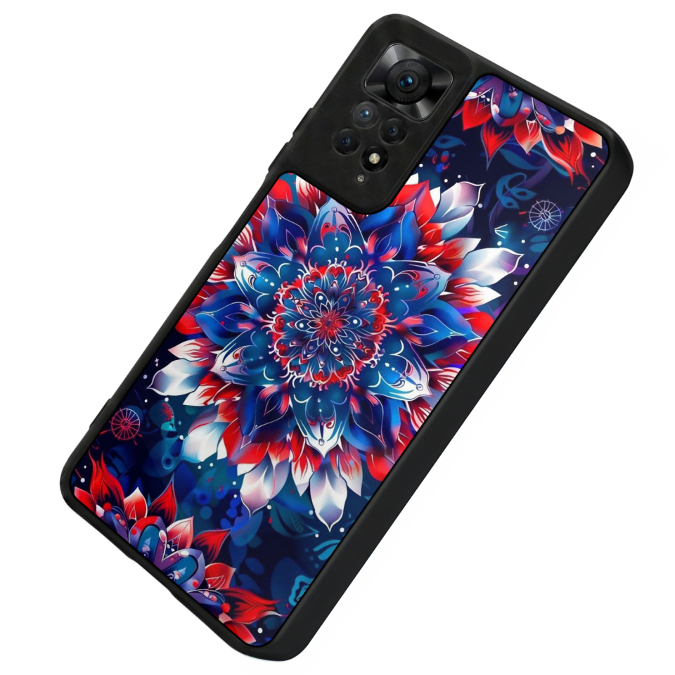 Xiaomi Redmi Note 12 Pro Uyumlu Mandala Tasarımlı Glossy Premium Kılıf