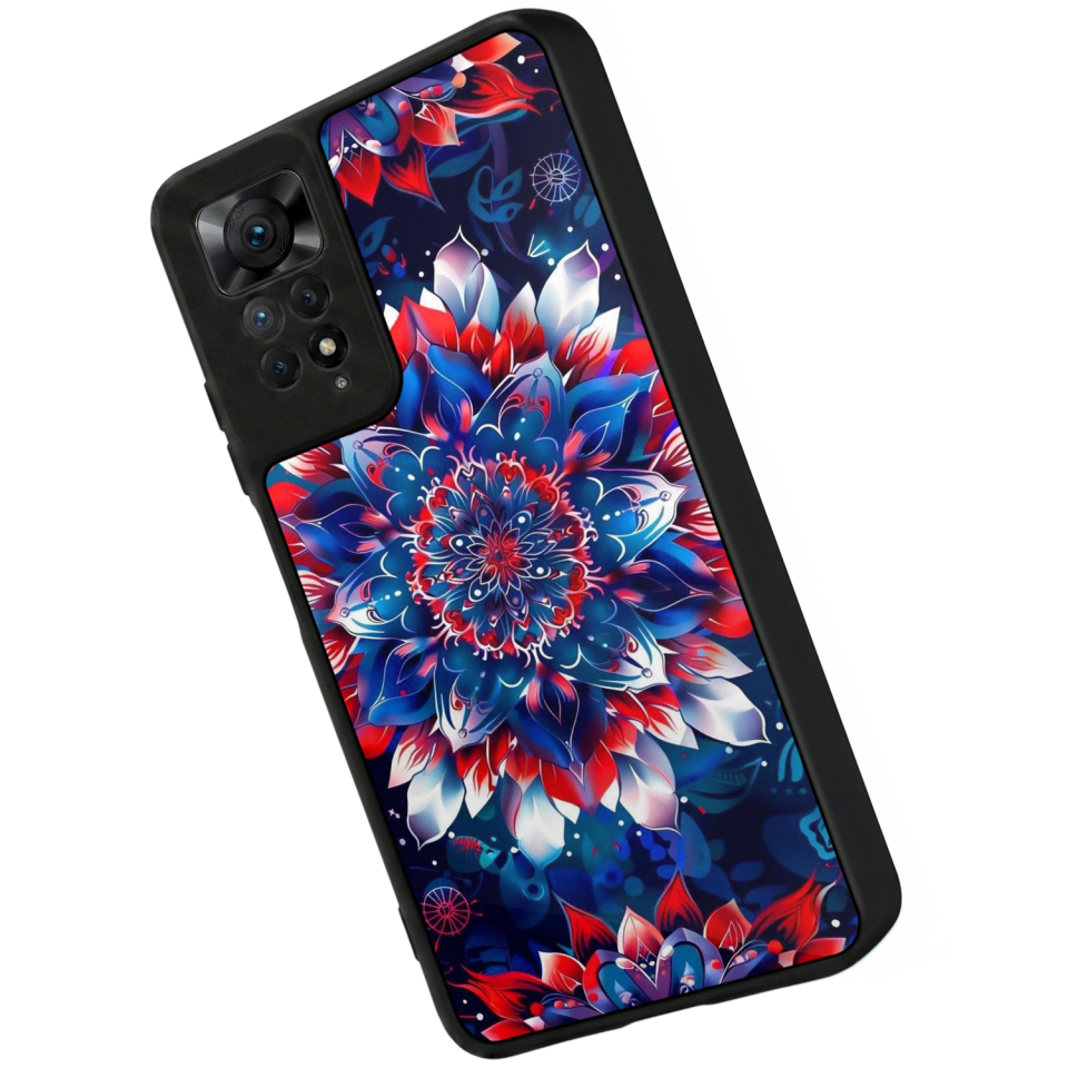 Xiaomi Redmi Note 12 Pro Uyumlu Mandala Tasarımlı Glossy Premium Kılıf