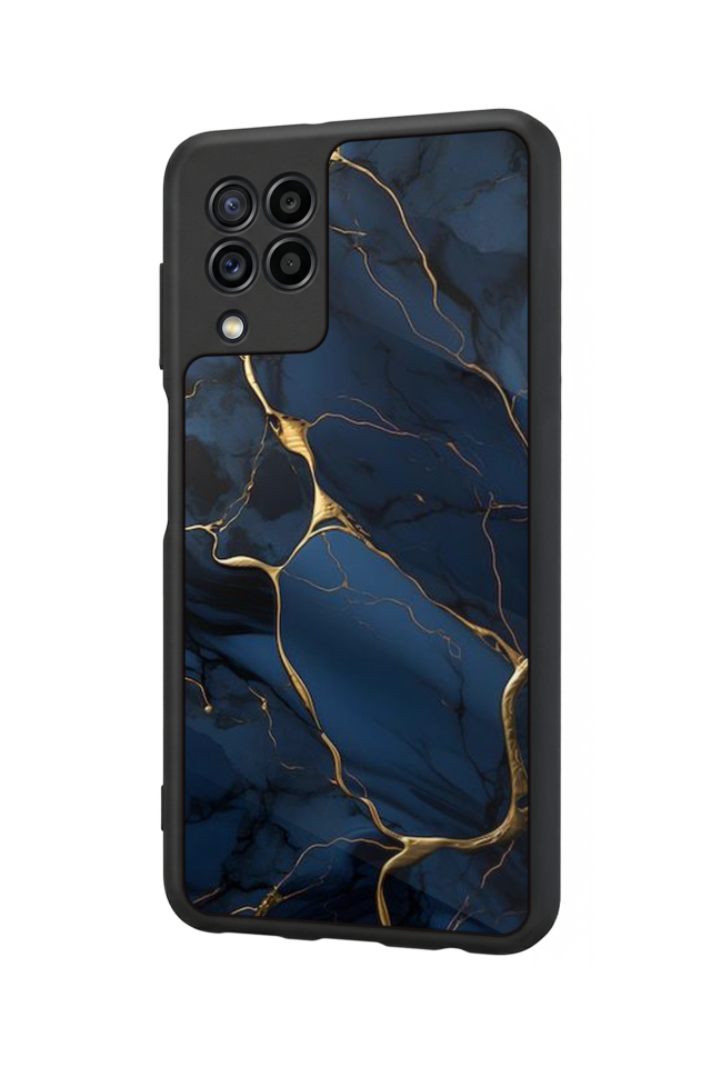Samsung Galaxy M32 Uyumlu Mermer Marble Tasarımlı Glossy Premium Kılıf