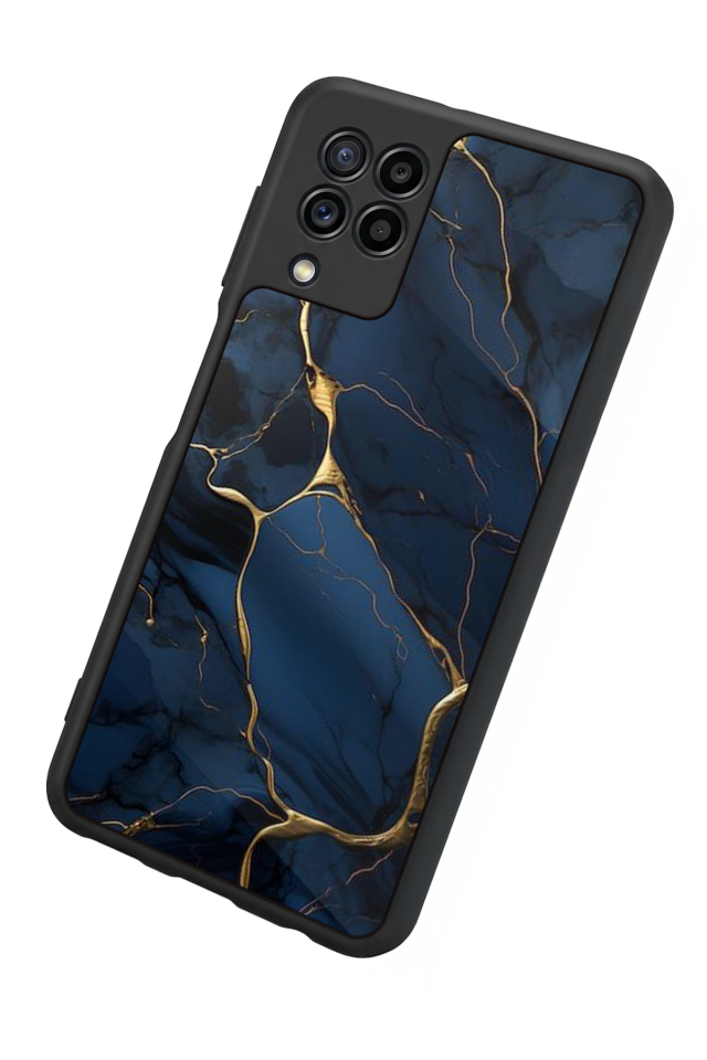 Samsung Galaxy M32 Uyumlu Mermer Marble Tasarımlı Glossy Premium Kılıf