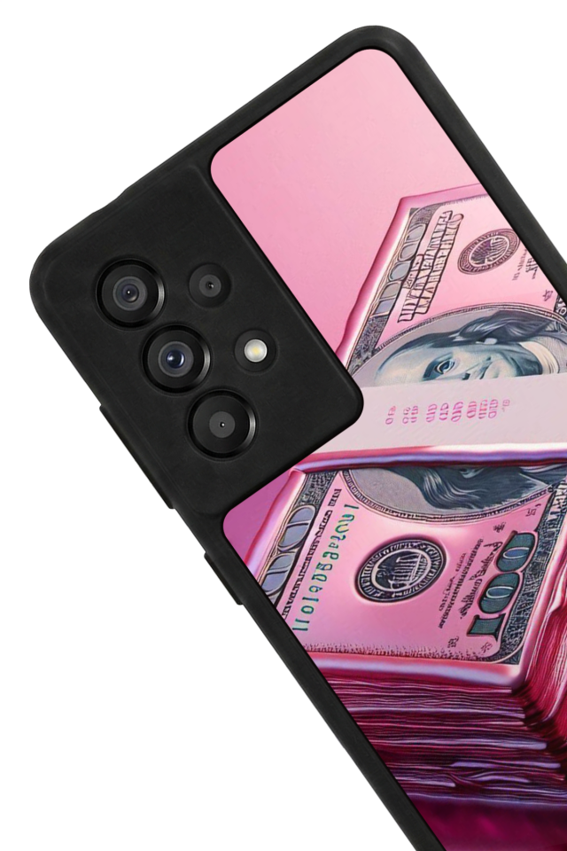 Samsung Galaxy A73 Uyumlu Money Para Tasarımlı Glossy Premium Kılıf