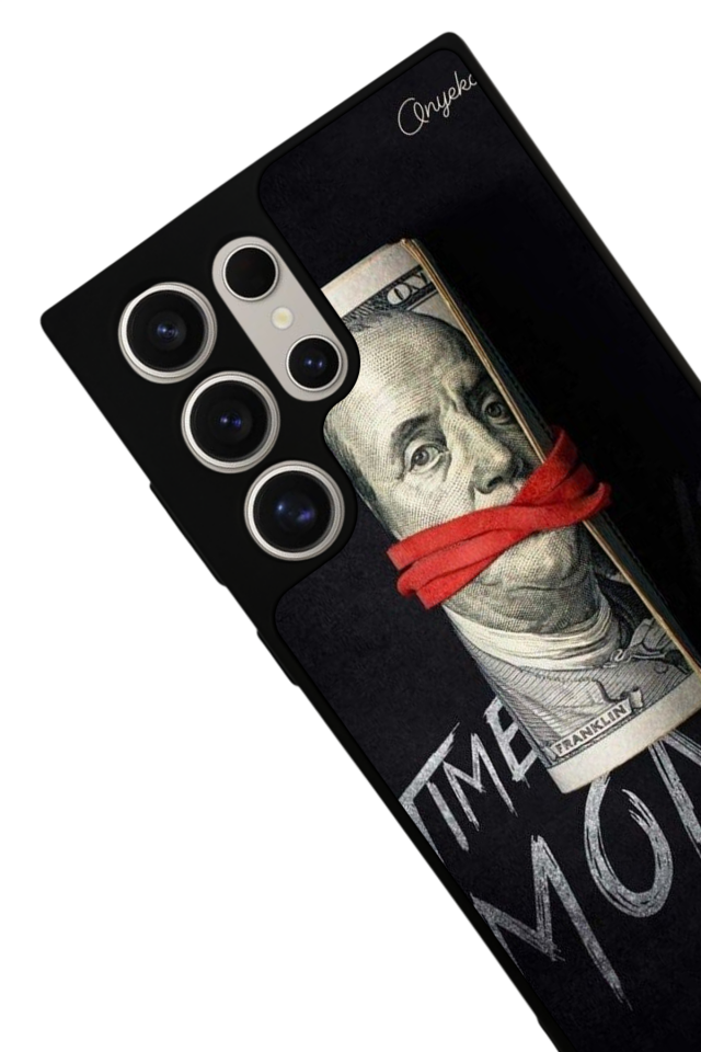 Samsung Galaxy S23 Ultra Uyumlu Para Tasarımlı Glossy Premium Kılıf