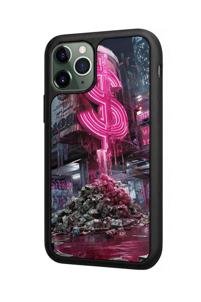 iPhone 11 Pro Uyumlu Para Tasarımlı Glossy Premium Kılıf