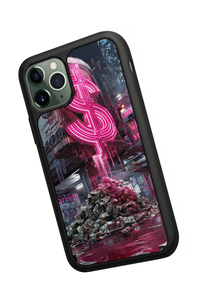 iPhone 11 Pro Uyumlu Para Tasarımlı Glossy Premium Kılıf