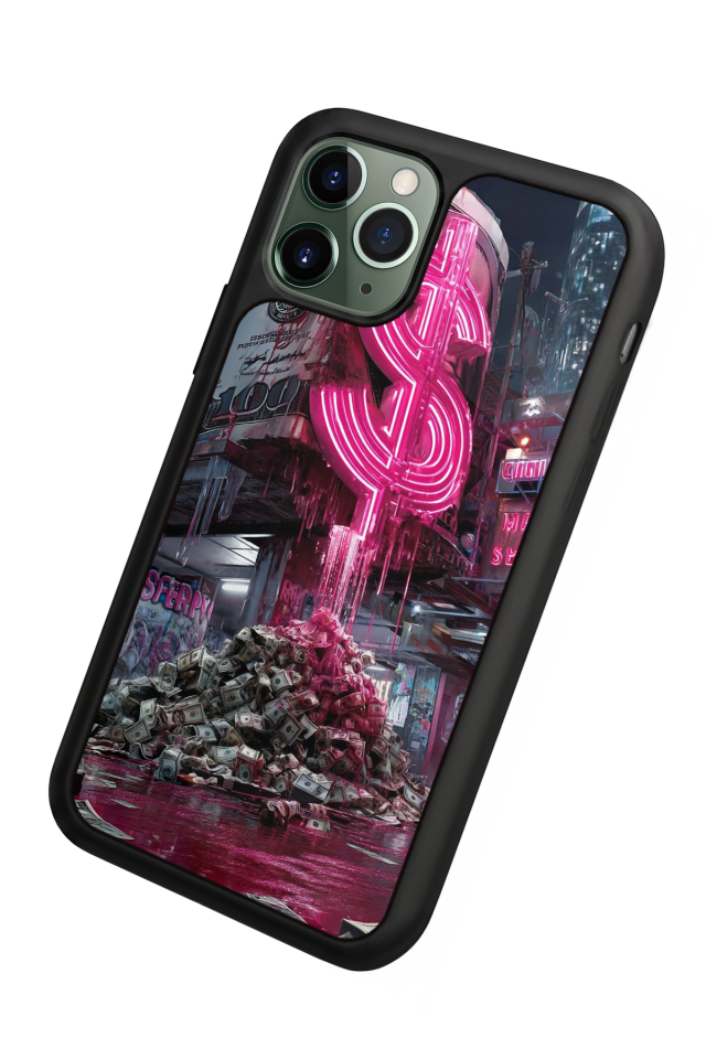 iPhone 11 Pro Uyumlu Para Tasarımlı Glossy Premium Kılıf