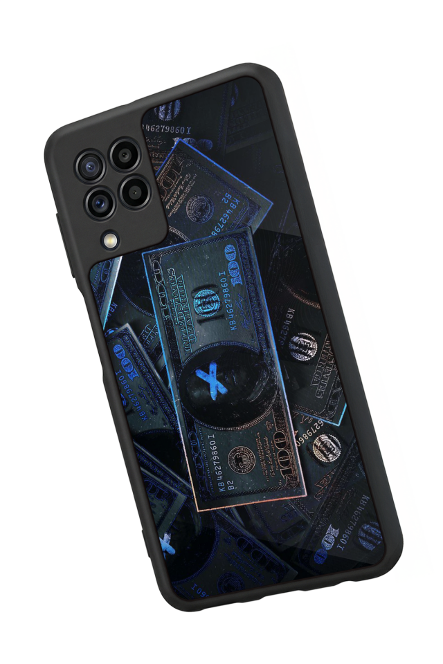 Samsung Galaxy M22 Uyumlu Para Tasarımlı Glossy Premium Kılıf