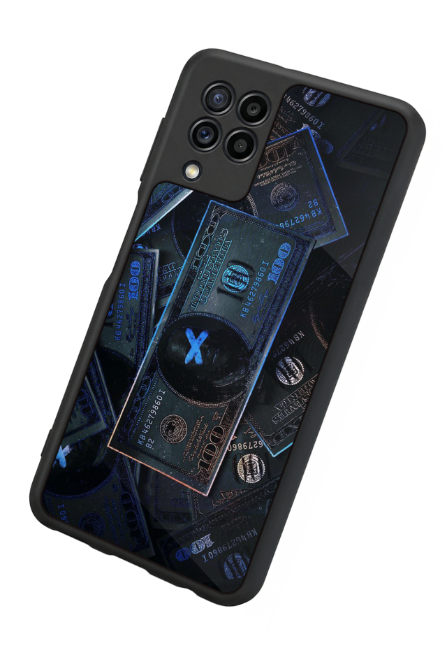 Samsung Galaxy M22 Uyumlu Para Tasarımlı Glossy Premium Kılıf
