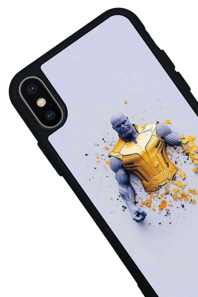 iPhone X/ XS Uyumlu Thanos Tasarımlı Glossy Premium Kılıf