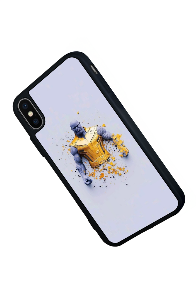 iPhone X/ XS Uyumlu Thanos Tasarımlı Glossy Premium Kılıf