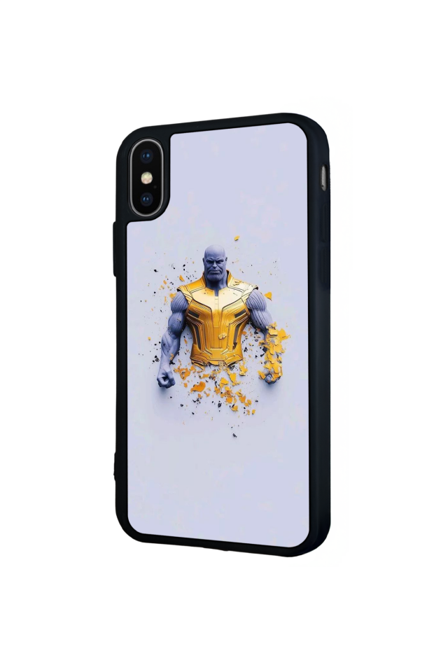 iPhone X/ XS Uyumlu Thanos Tasarımlı Glossy Premium Kılıf