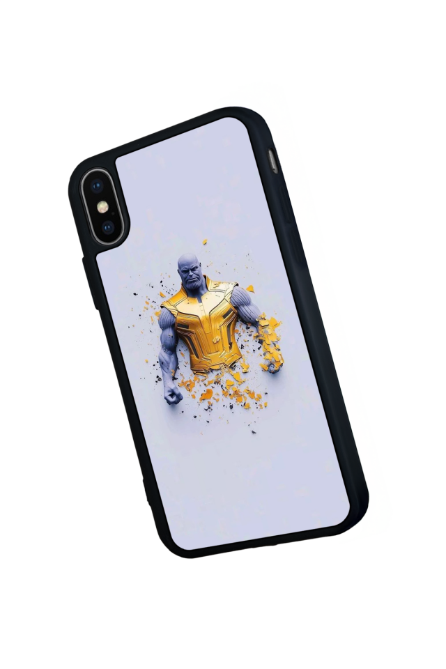 iPhone X/ XS Uyumlu Thanos Tasarımlı Glossy Premium Kılıf