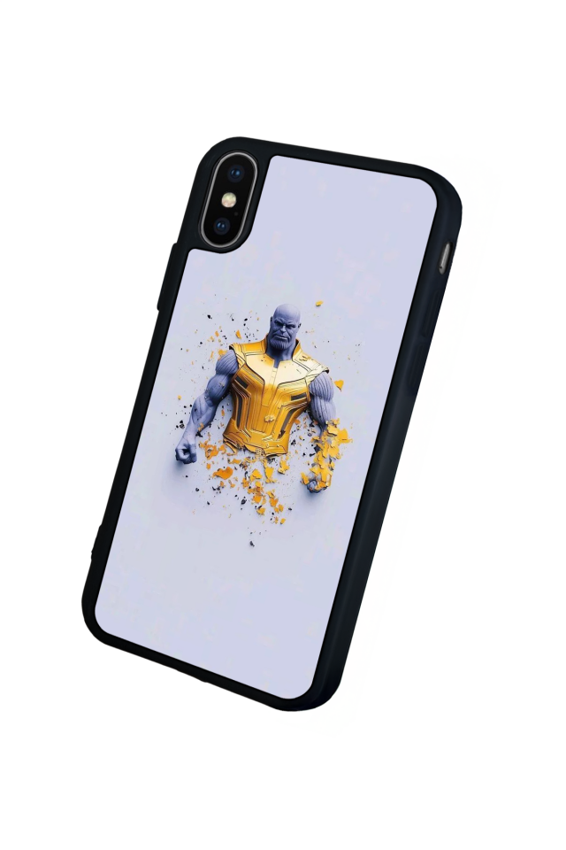 iPhone X/ XS Uyumlu Thanos Tasarımlı Glossy Premium Kılıf
