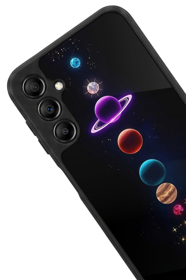 Samsung Galaxy A14 Uyumlu Uzay Tasarımlı Glossy Premium Kılıf
