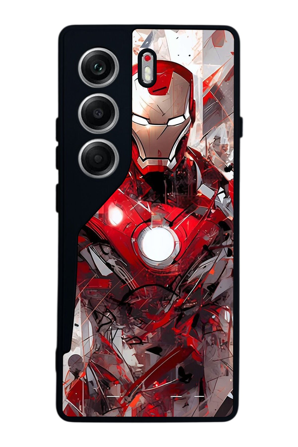 Tecno Camon 40 Uyumlu Iron Man ( Demir Adam ) Tasarımlı Glossy Premium Kılıf