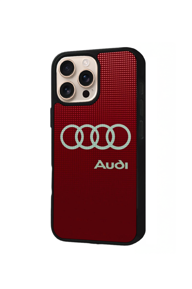 iPhone 16 Pro Uyumlu Audi Tasarımlı Glossy Premium Kılıf