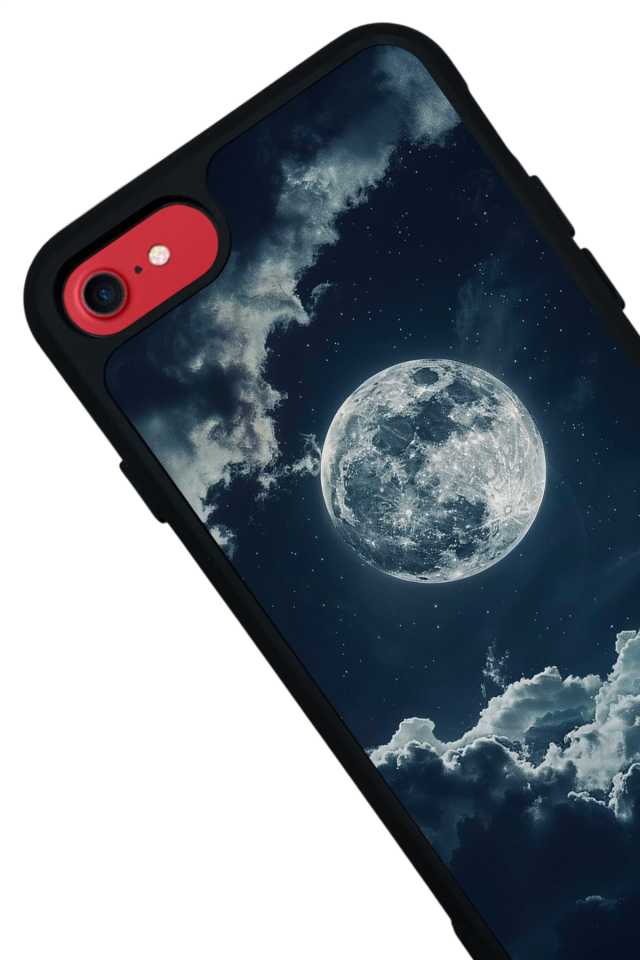 iPhone 8 Uyumlu Ay Tasarımlı Glossy Premium Kılıf