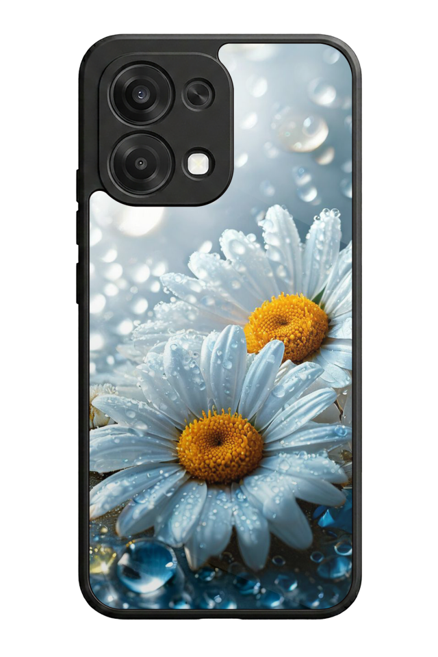 Oppo A6 Pro Uyumlu Cicek Tasarımlı Glossy Premium Kılıf