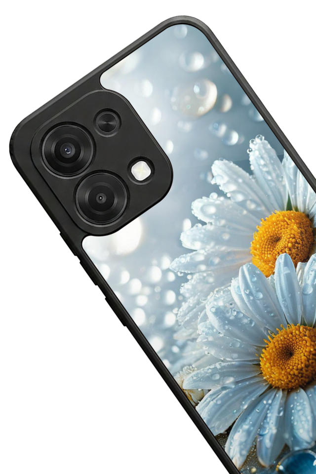 Oppo A6 Pro Uyumlu Cicek Tasarımlı Glossy Premium Kılıf