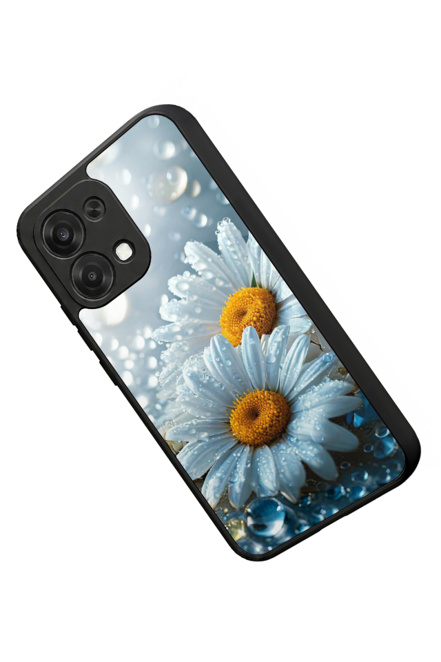 Oppo A6 Pro Uyumlu Cicek Tasarımlı Glossy Premium Kılıf