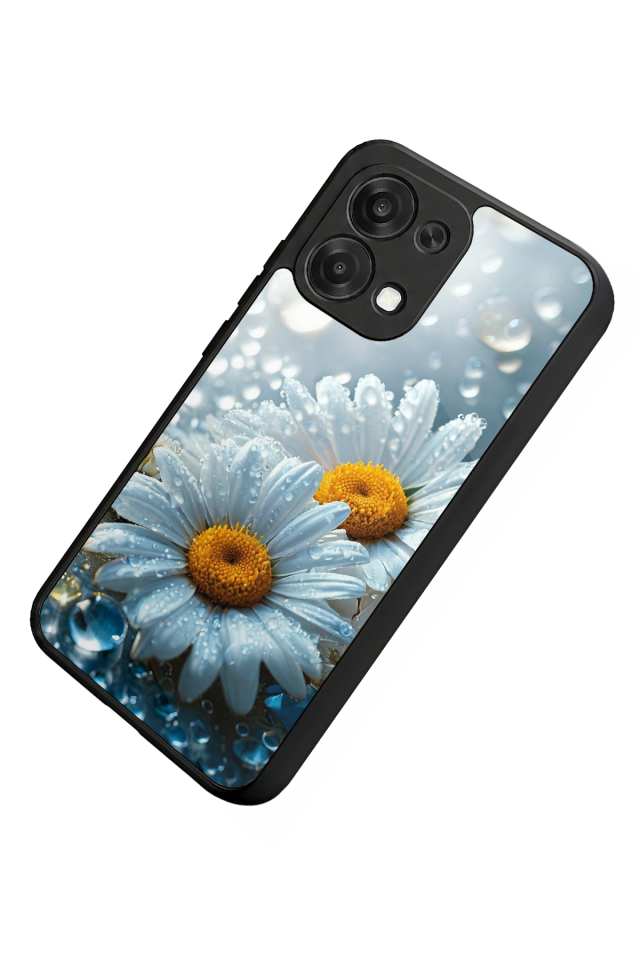 Oppo A6 Pro Uyumlu Cicek Tasarımlı Glossy Premium Kılıf