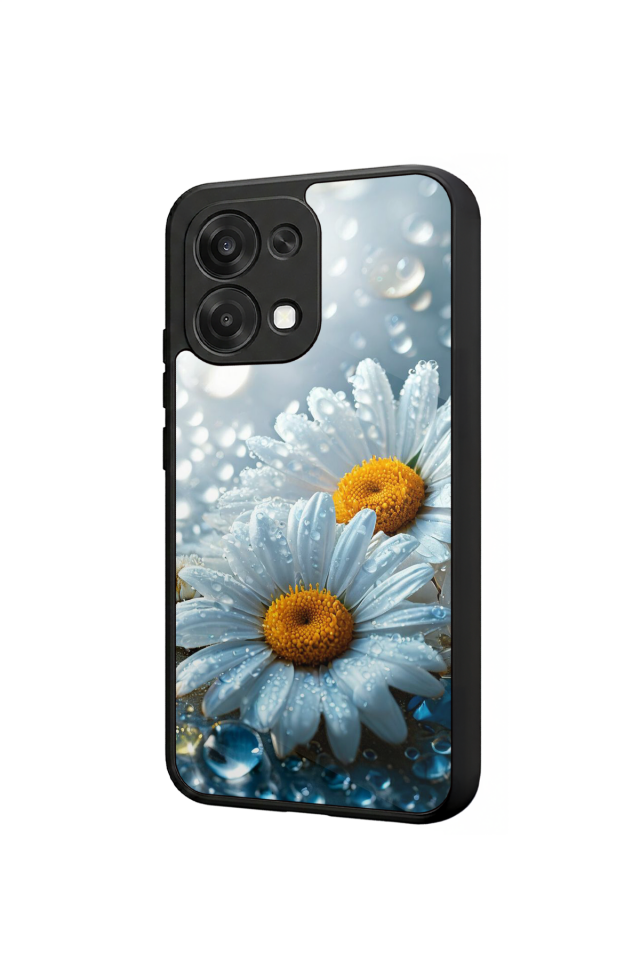 Oppo A6 Pro Uyumlu Cicek Tasarımlı Glossy Premium Kılıf