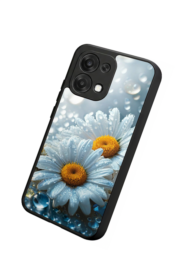Oppo A6 Pro Uyumlu Cicek Tasarımlı Glossy Premium Kılıf