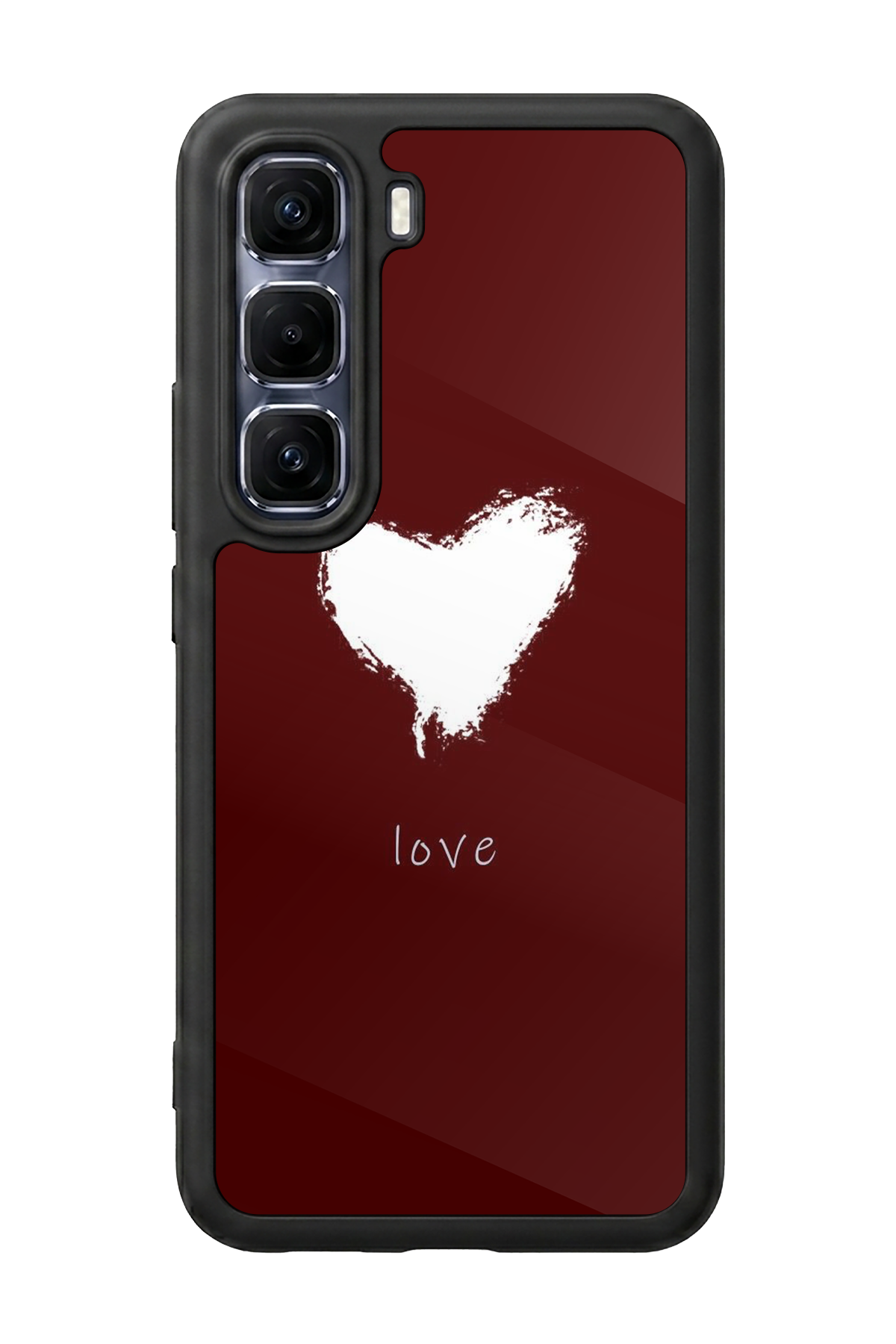 Infinix Hot 60 Pro Plus Uyumlu Kalp Love Tasarımlı Glossy Premium Kılıf